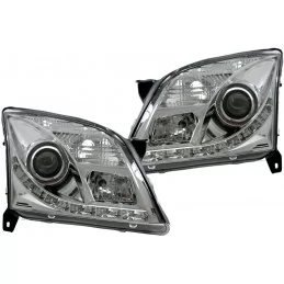 Luces delanteras de leds cromo Opel Vectra C