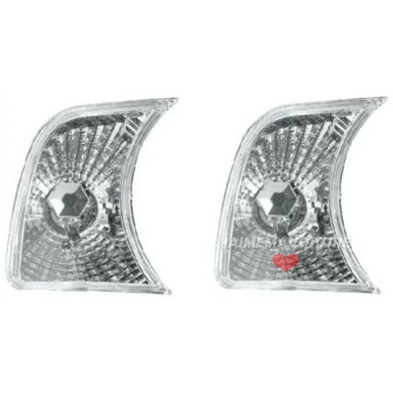 Pair of flashing BMW series 5 E34 white 520 525 530 535