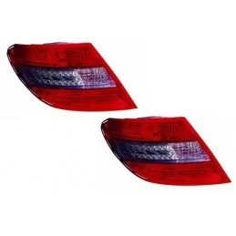 Lights rear LED Mercedes class C W204 red white