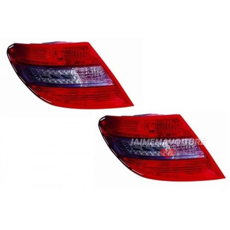 Lights rear LED Mercedes class C W204 red white