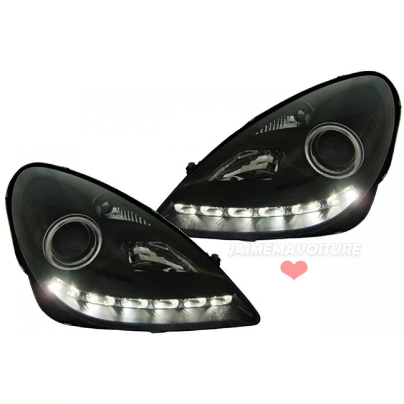 Faros delanteros led Mercedes SLK R171 cromo