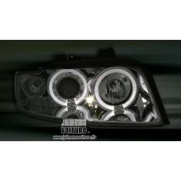 Angel eyes koplampen Audi A4 B6 sonar chroom tuning