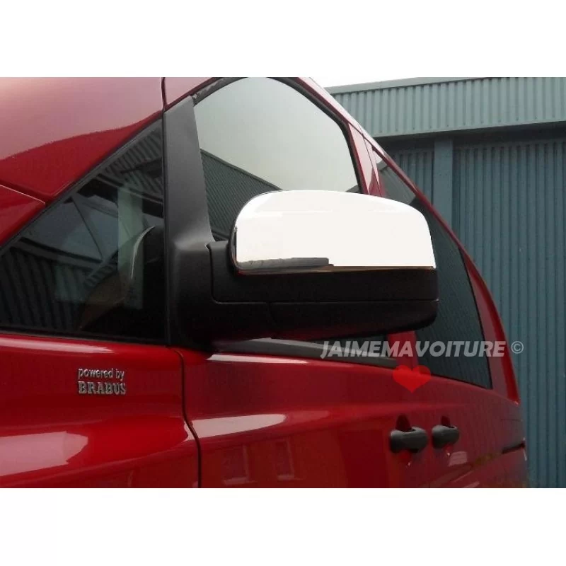 Mercedes vito backspegel i kromad aluminium