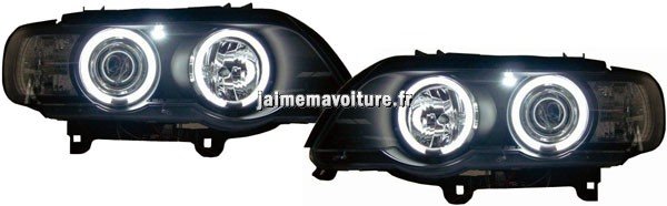 Feux angel eyes CCFL (anneaux ultra blanc xenon) BMW X5