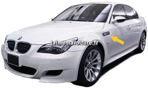 Grilles d'ailes pour BMW E60 type M5