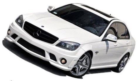 Para Mercedes Benz W204 modificado para C63 AMG de cuerpo completo